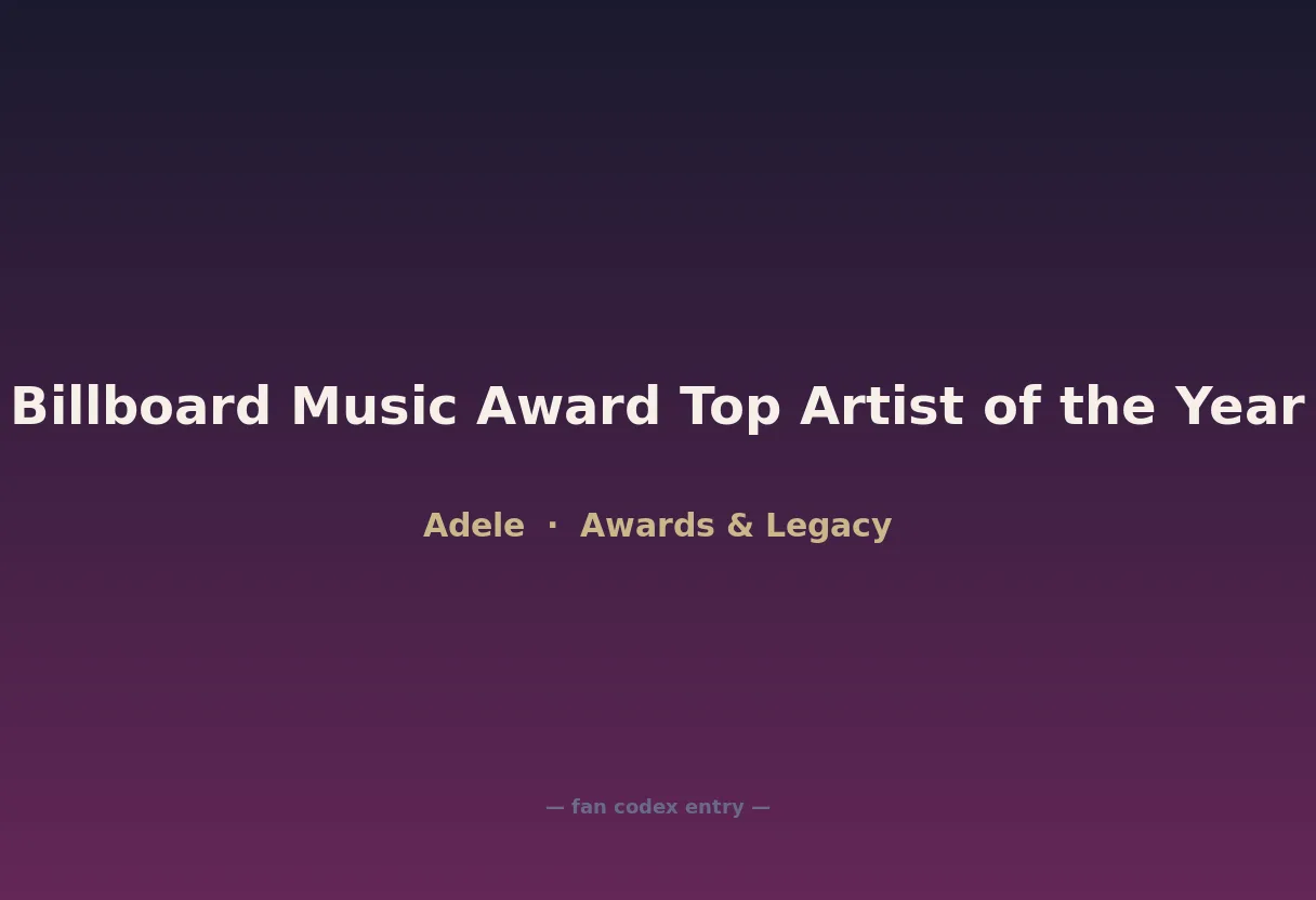 Billboard Music Award Top Artist of the Year