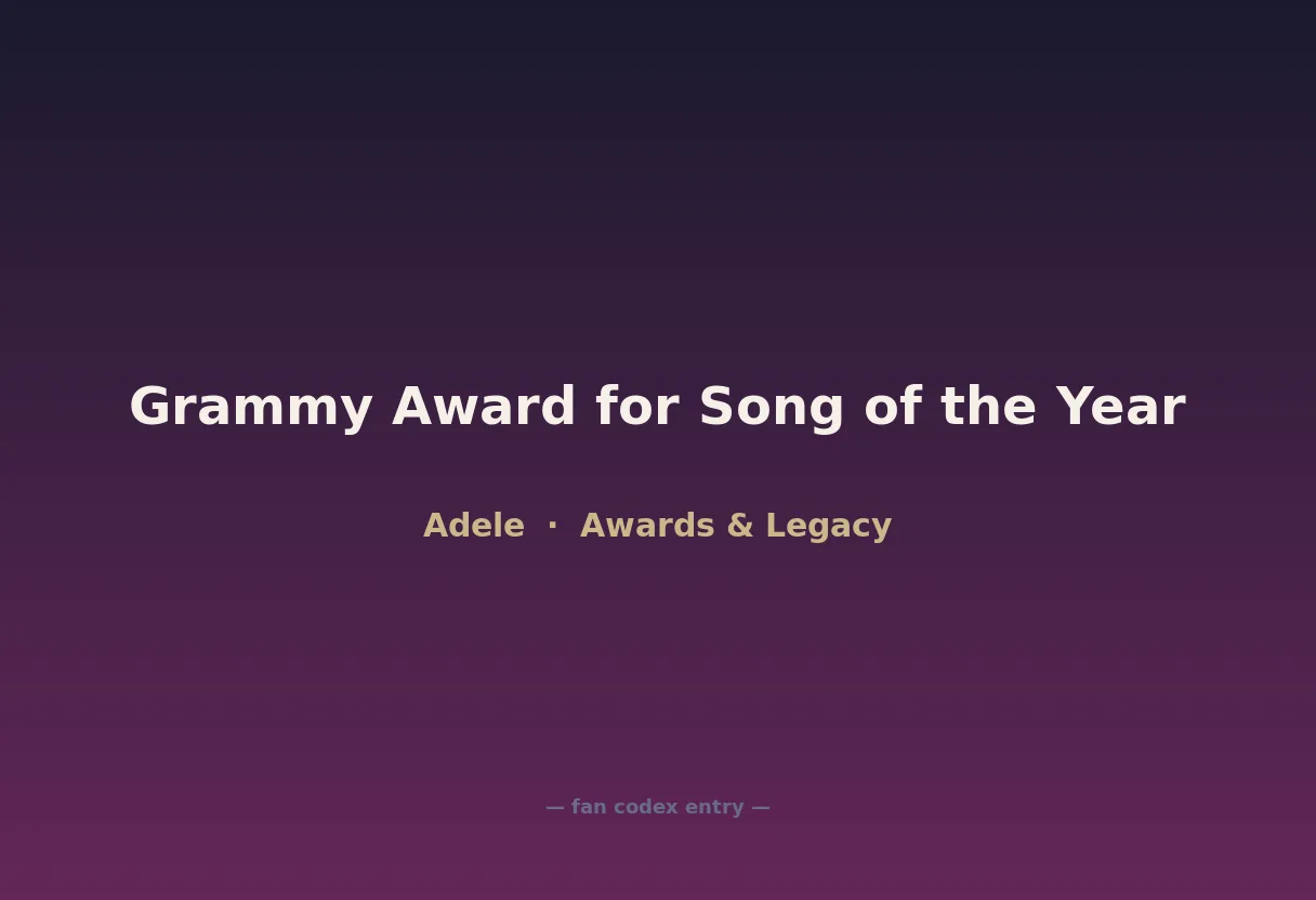 Grammy Award for Song of the Year
