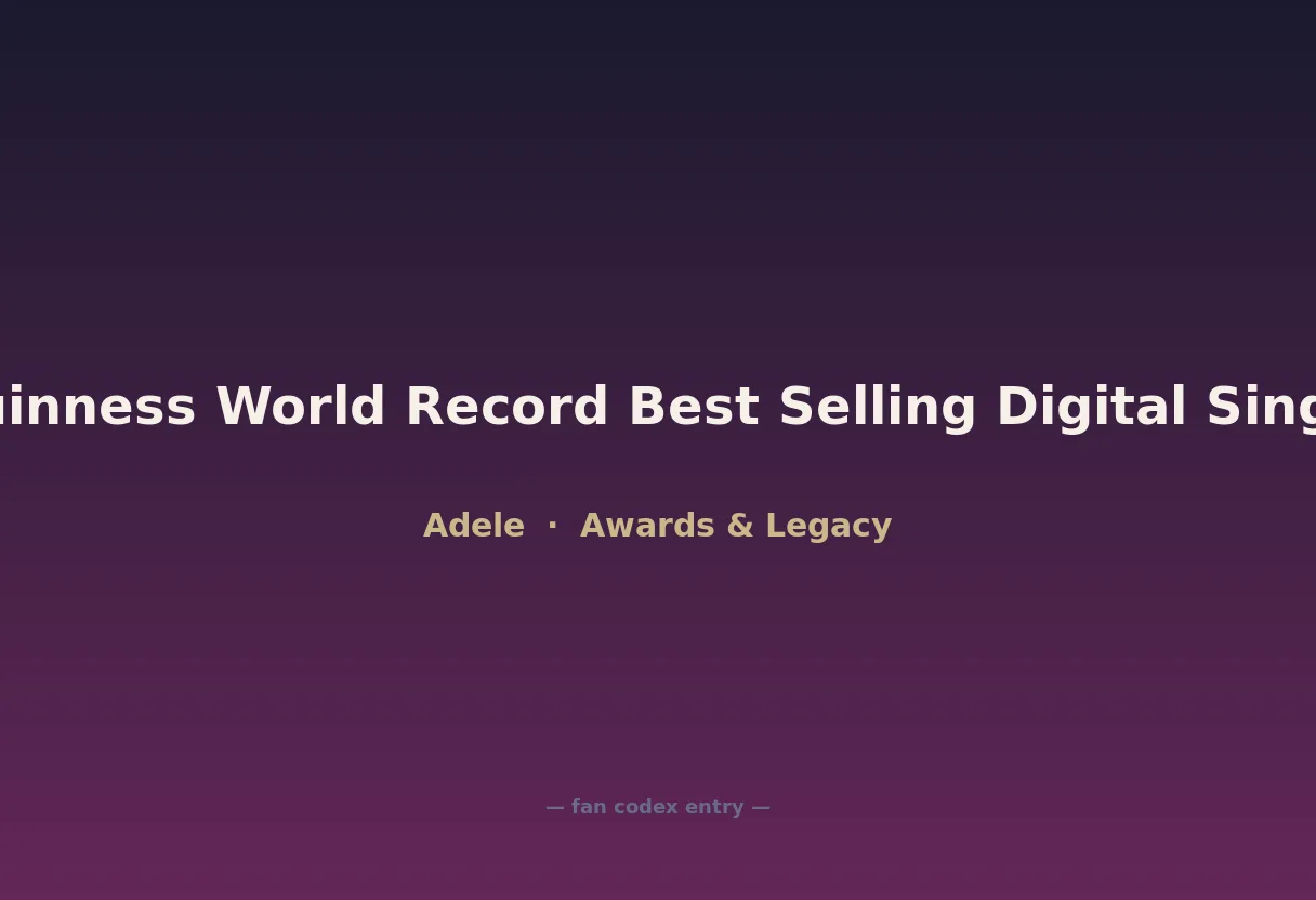 Guinness World Record Best Selling Digital Single