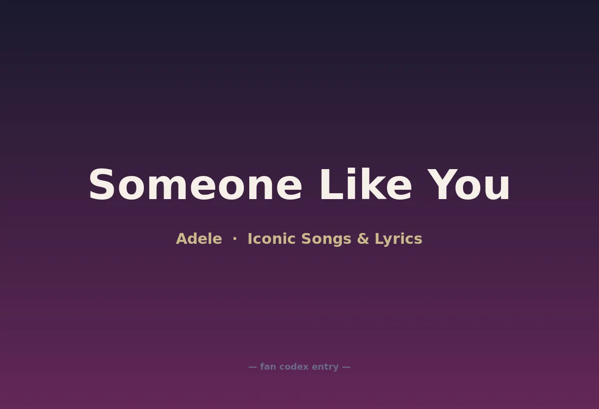 Someone Like You