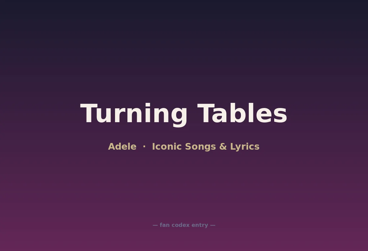 Turning Tables