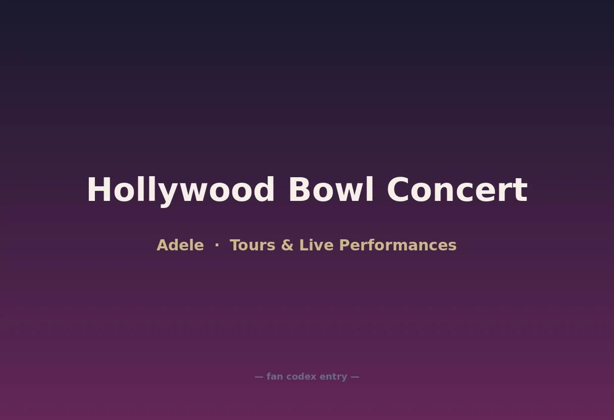 Hollywood Bowl Concert