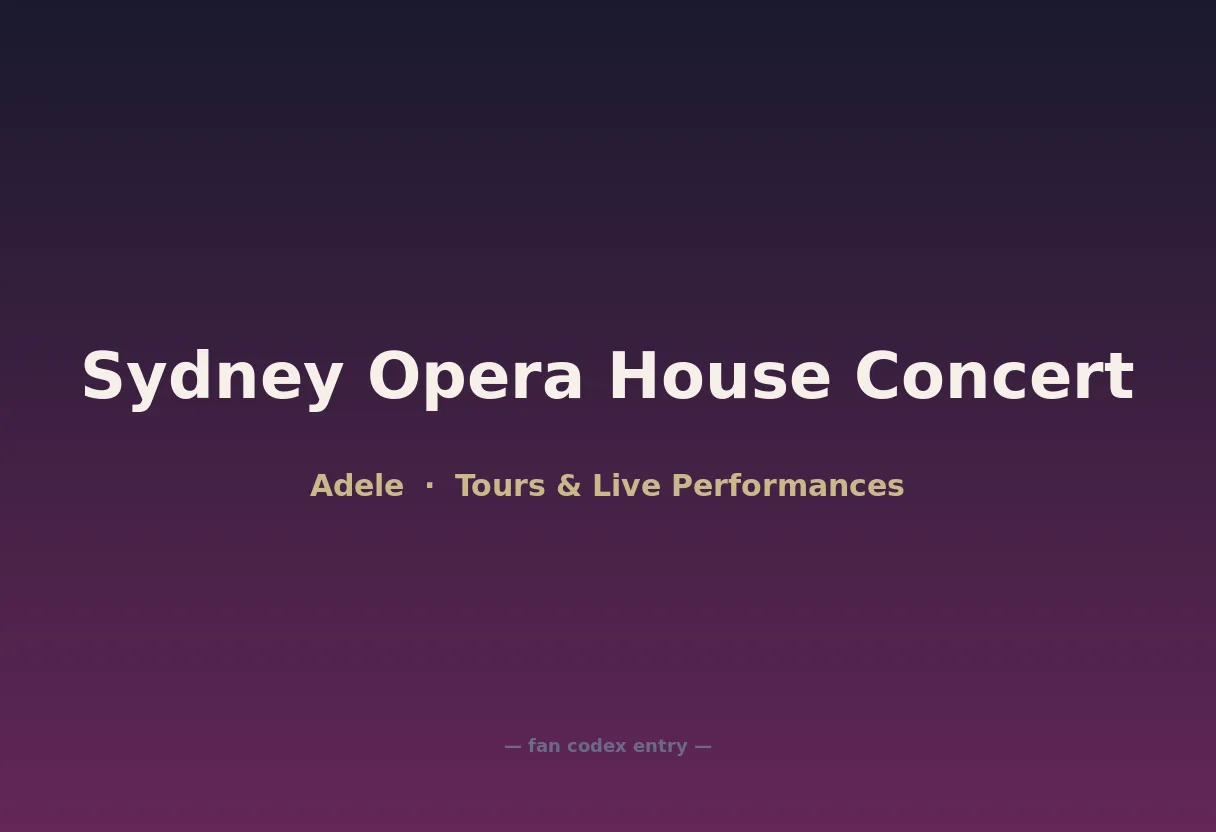 Sydney Opera House Concert